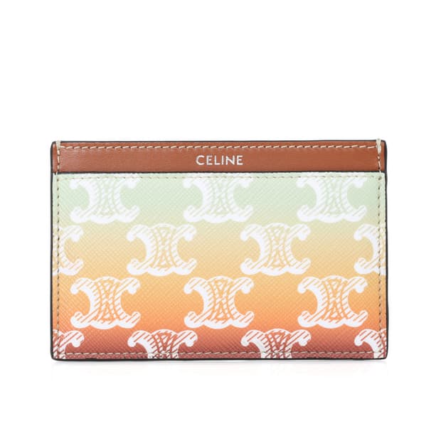 셀린느 카드지갑 트리옹프 캔버스 케이스 선셋 10B702GE2