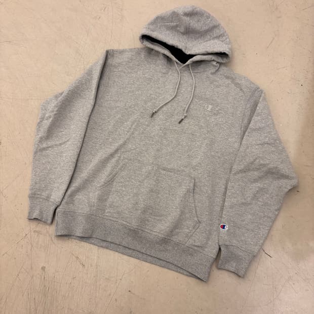 챔피온 그레이 스몰로고 후드티