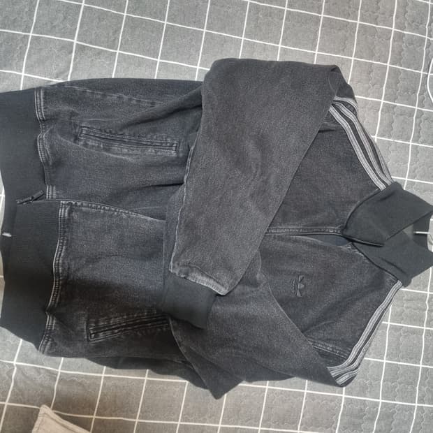 아디다스 아디컬러 데님 파이어버드 트랙탑us XL