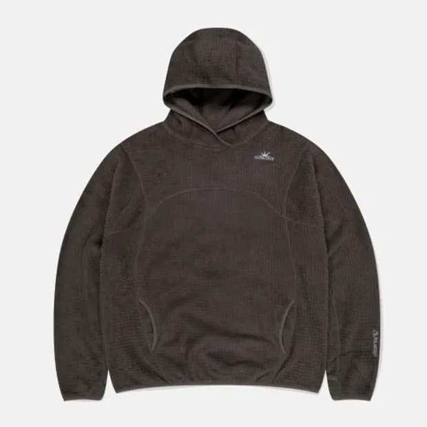 Sunlove 썬러브 폴라텍 후드티 브라운