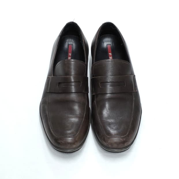 Prada Sport Leather Loafers 