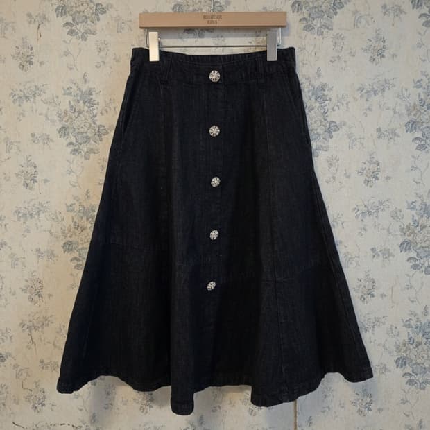 ANNA SUI 데님 A라인 스커트 66