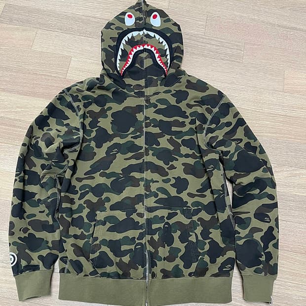 베이프 후드집업 / 녹계 XL