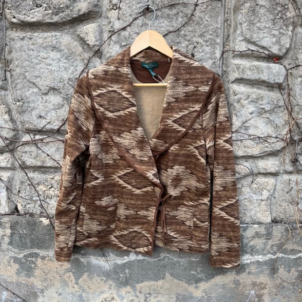 폴로 로렌 진스 랄프로렌 빈티지 나바호 네이티브 패턴 자켓 우먼 L