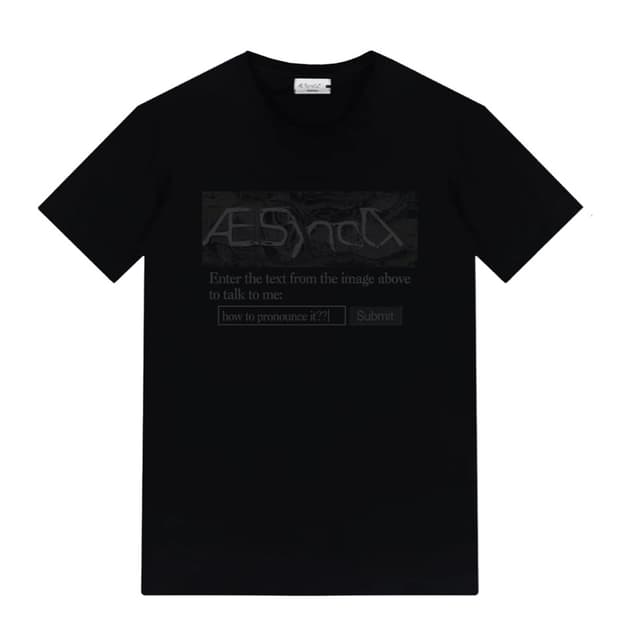 aesynctx "HOW TO PRONOUNCE IT?" 반팔 티셔츠