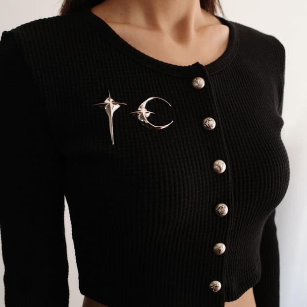 (W) Thug Club TC Cardigan Brown 1 size