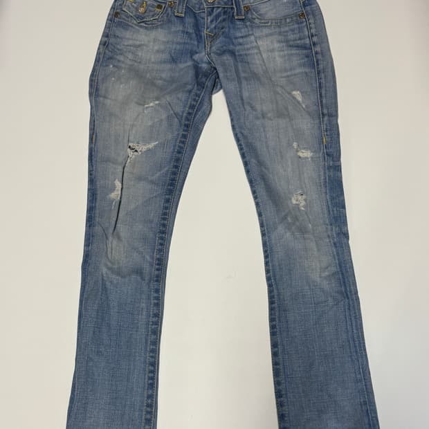 정품라벨! 여성 트루릴리전 빈티지 워싱 데님팬츠 29.9인치