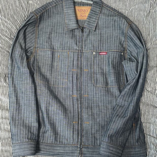 히스테릭 글래머 데님 자켓