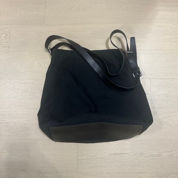 Dries van noten leather canvas bag