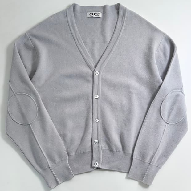 쿠어 엘보디테일 울 가디건