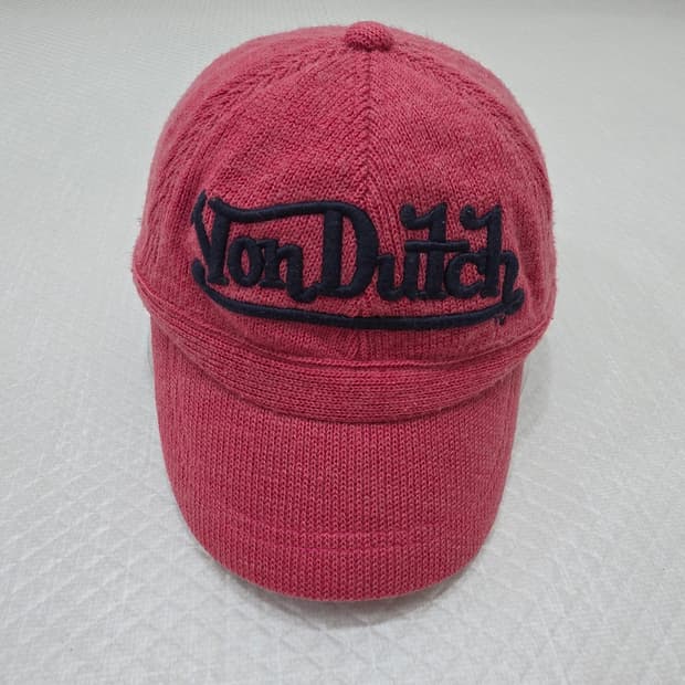 [프립]F/본더치(Von Dutch) 빈티지 Y2K 빅로고 니트 볼캡