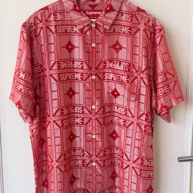 2024 Supreme Tray Jacquard S/S Shirt