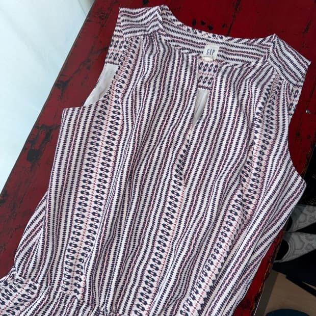 Ethnic Pattern V-Neck Dress
