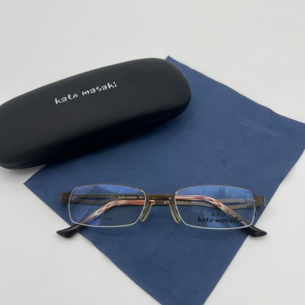 카토 마사키 Kato masaki 반무테 스퀘어 안경 KMJ-110J