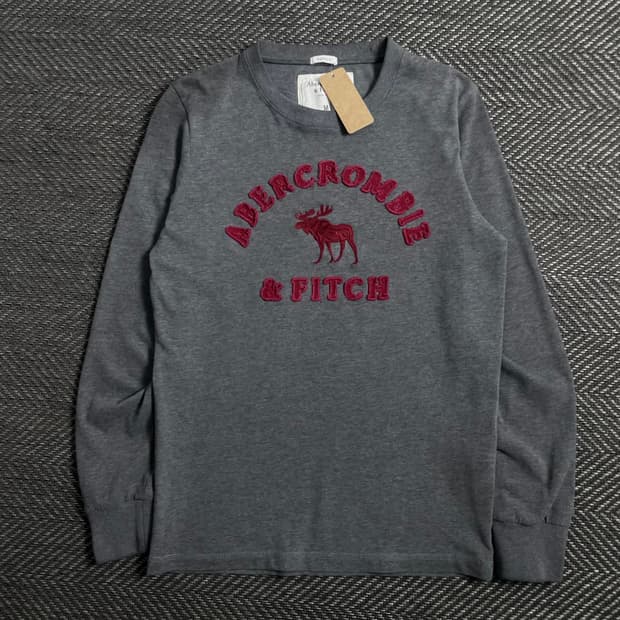 아베크롬비 y2k 무스 빅로고 롱슬리브o 4443