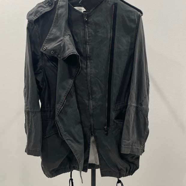 3.1 Phillip Lim 필립림 사선 하이넥 카키 필드 자켓