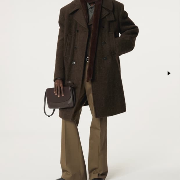 렉토 라마 울 빈티지 피코트 S