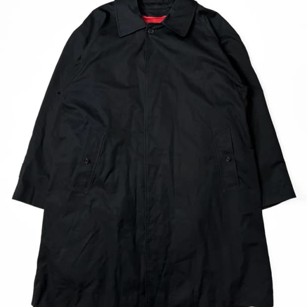 버버리 90's 레드 울 안감 싱글 코트 PN5717