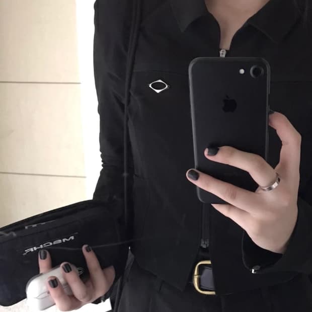미스치프 유니폼 집업 자켓
