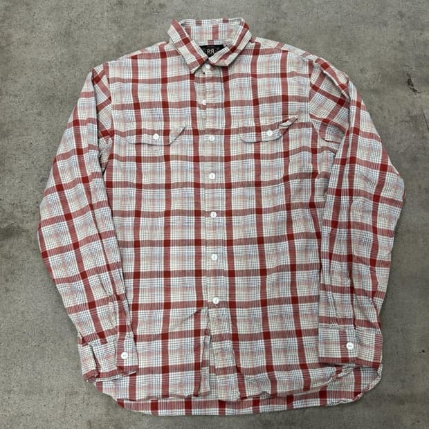 RRL 더블알엘 체크 코튼 워크 셔츠