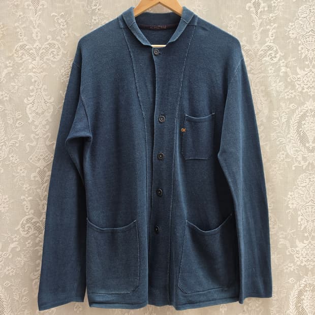 45rpm 인디고 코튼 가디건