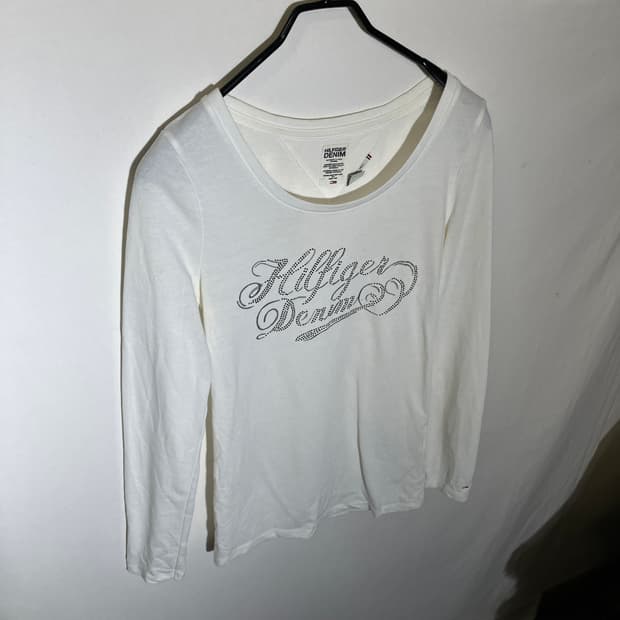 S)타미힐피거 데님 여성 긴팔 티셔츠 롱슬리브