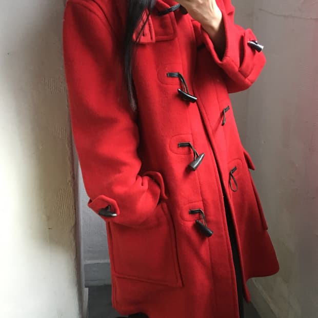 Burberry 버버리 레드 더플 코트