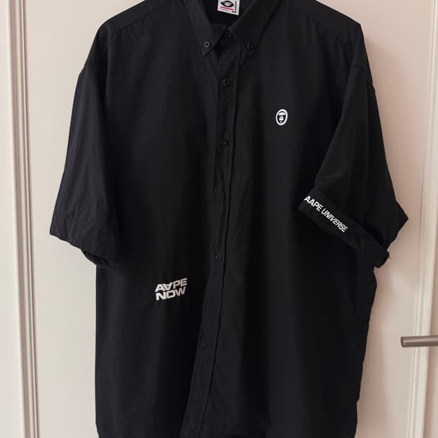 AAPE by *A BATHING APE®의 에이프 나우 블랙 셔츠