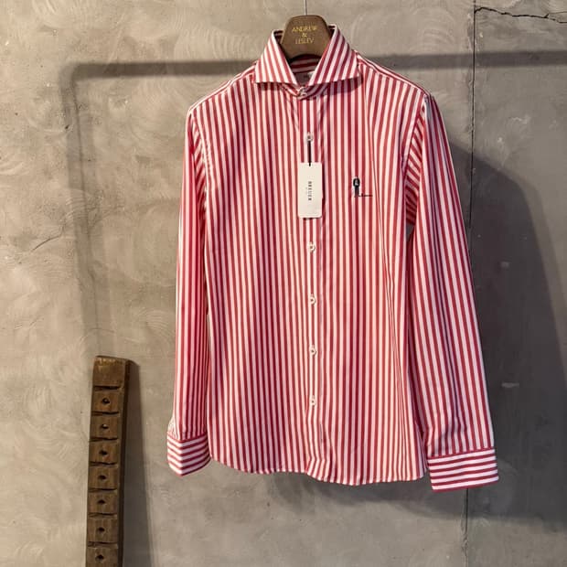 브로이어 스트라이프 셔츠 100