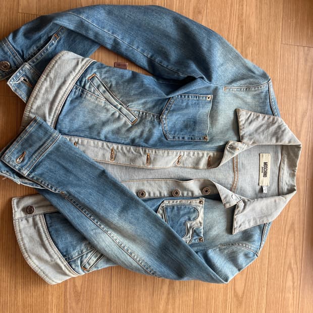 Moschino 워싱 청자켓 36