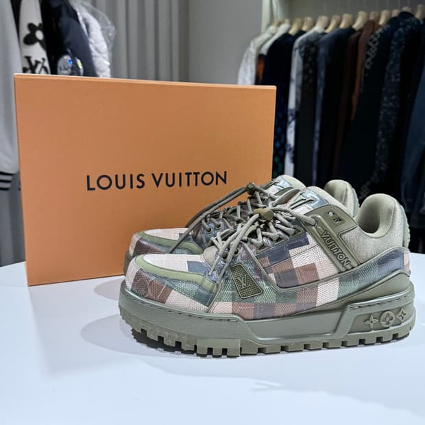 8 / 루이비통 LV 트레이너 카모 플라쥬 맥시 스니커즈