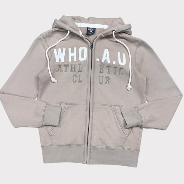 후아유 후드집업 베이지