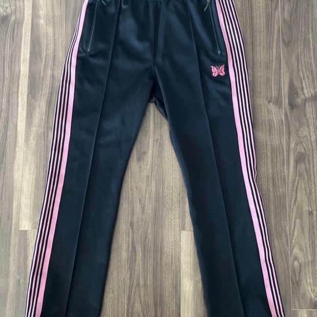 니들스 트랙 팬츠 폴리 스무스 블랙 내로우 핏