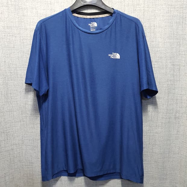 노스페이스 기능성 레귤러핏 반팔 티셔츠 블루 2XL