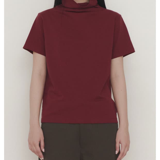 Turtleneck t shirts (Wine)