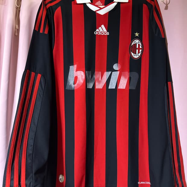 아디다스 AC밀란 긴팔 축구 유니폼 아디다스티