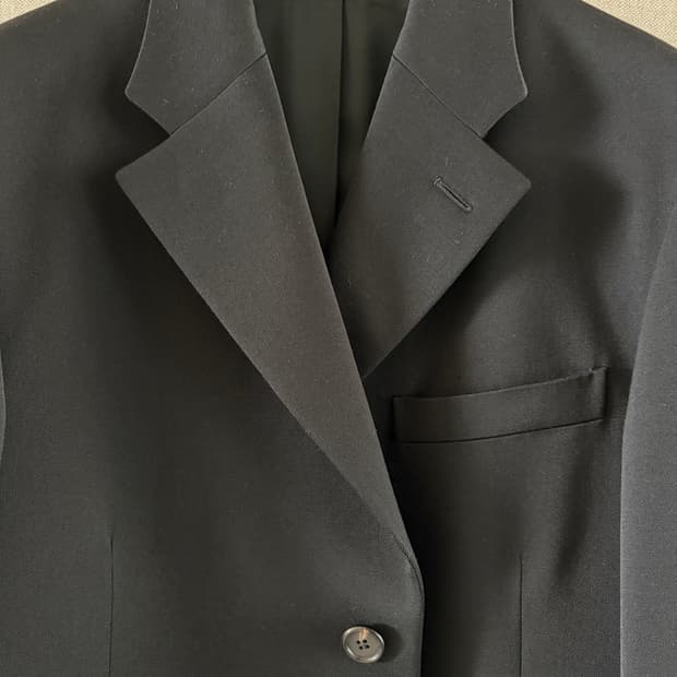 프라다 블랙 싱글코트 50