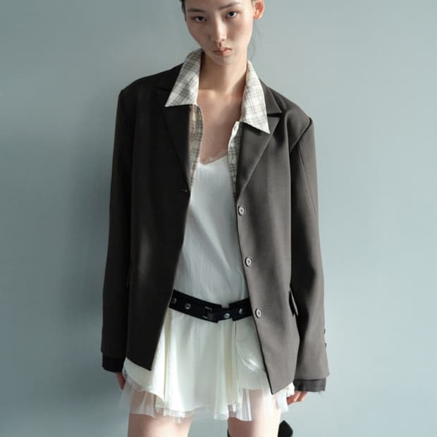 [새상품]CERRIC 세릭 25F/W 아웃 포켓 자켓 차콜