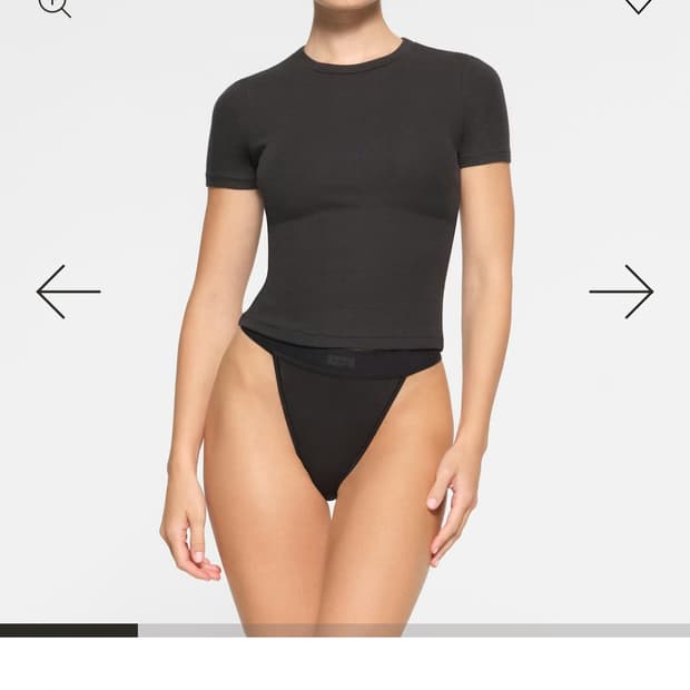 스킴스 반팔 black