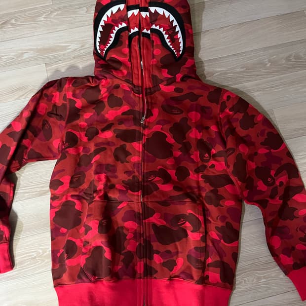 베이프 더블 샤크 후드 