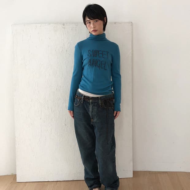 vintage “Sweet Angel” Turtleneck Knit