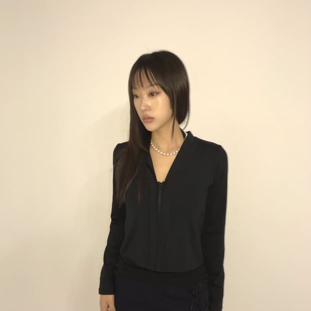 크롭 블랙 자켓