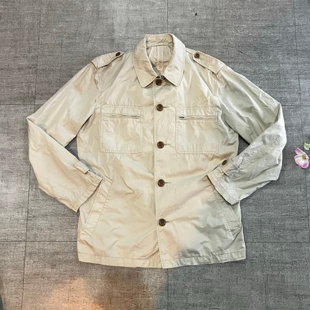일본빈티지 올드스쿨아메카지 스트릿너드 사파리견장자켓
