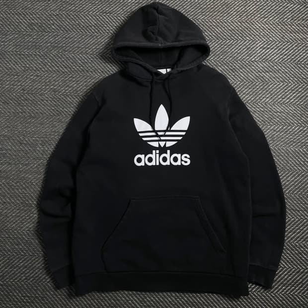 아디다스 트레포일 빅로고 후드 티셔츠o 4910