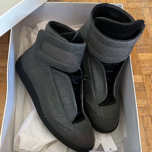 16FW 메종 마르지엘라 퓨처 하이탑 43 블랙-글리터