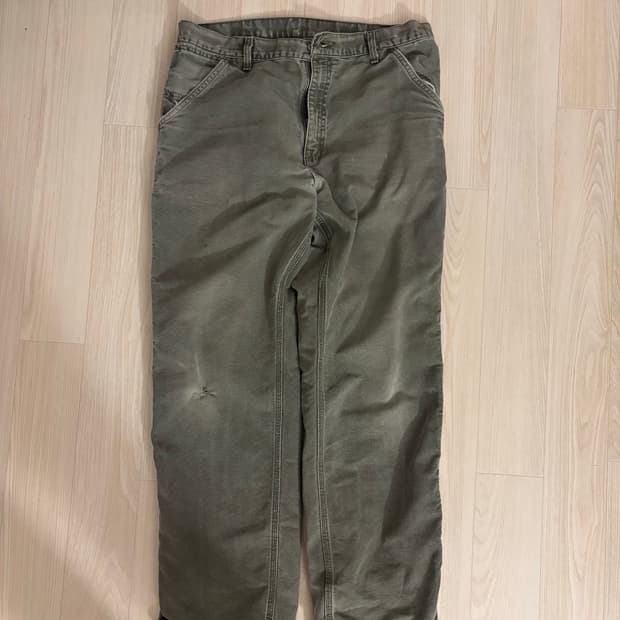 칼하트 모스그린 워크팬츠