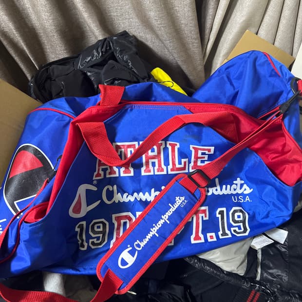 90s 챔피언90s 챔피온 더플백 블루/레드 스포츠 가방 더플백