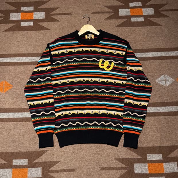 MU스포츠 재팬 캐시미어 케이블 니트 L