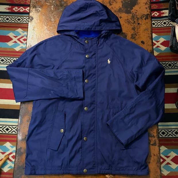 폴로랄프로렌 블루 후드 윈드브레이커 여성 44 55 사이즈 
