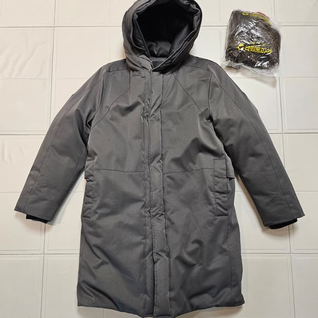 타임옴므 구스 여우털 롱패딩 105